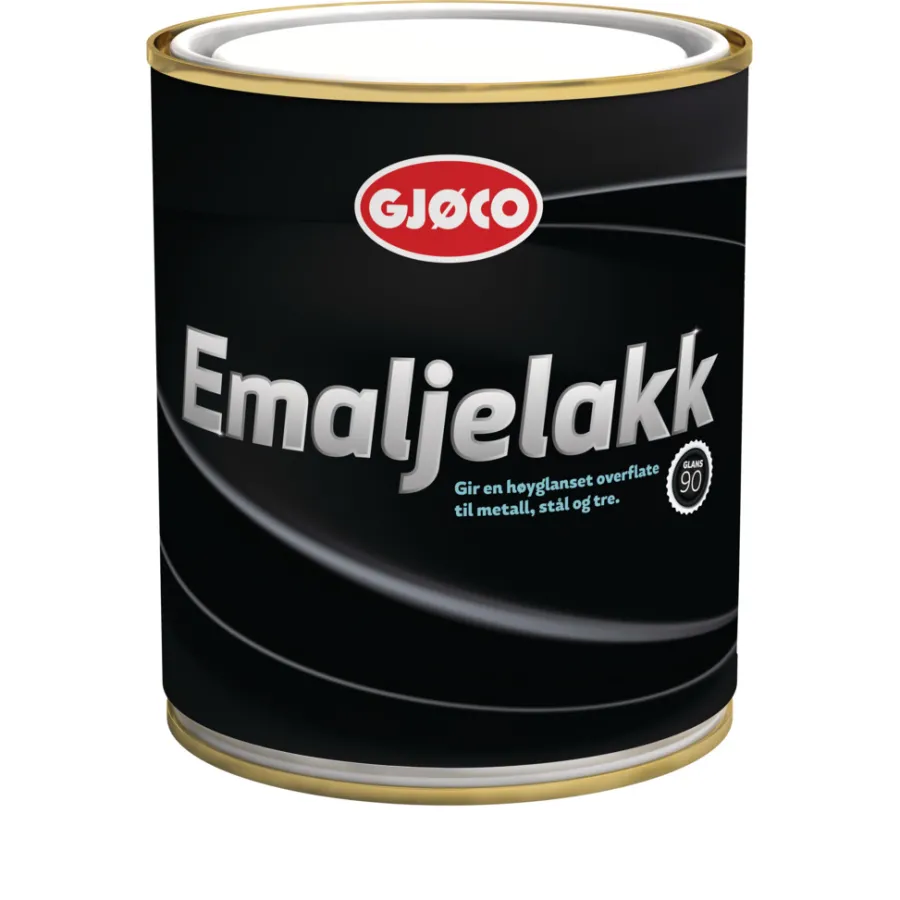 Outlet Gjøco Emaljelakk svart 0,75 liter