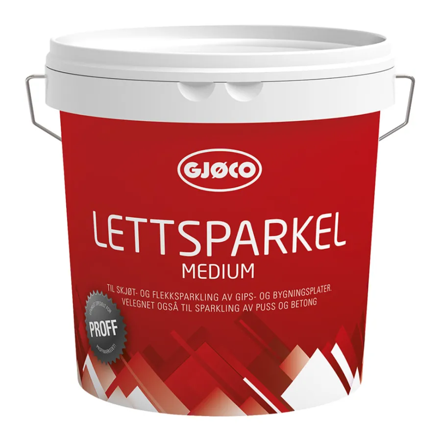 New Gjøco Proff Lettsparkel Medium 3 liter Hvit