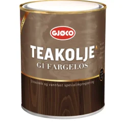 Sale Gjøco Teakolje matt G1 Båtimpregnering 0,75 liter Fargeløs