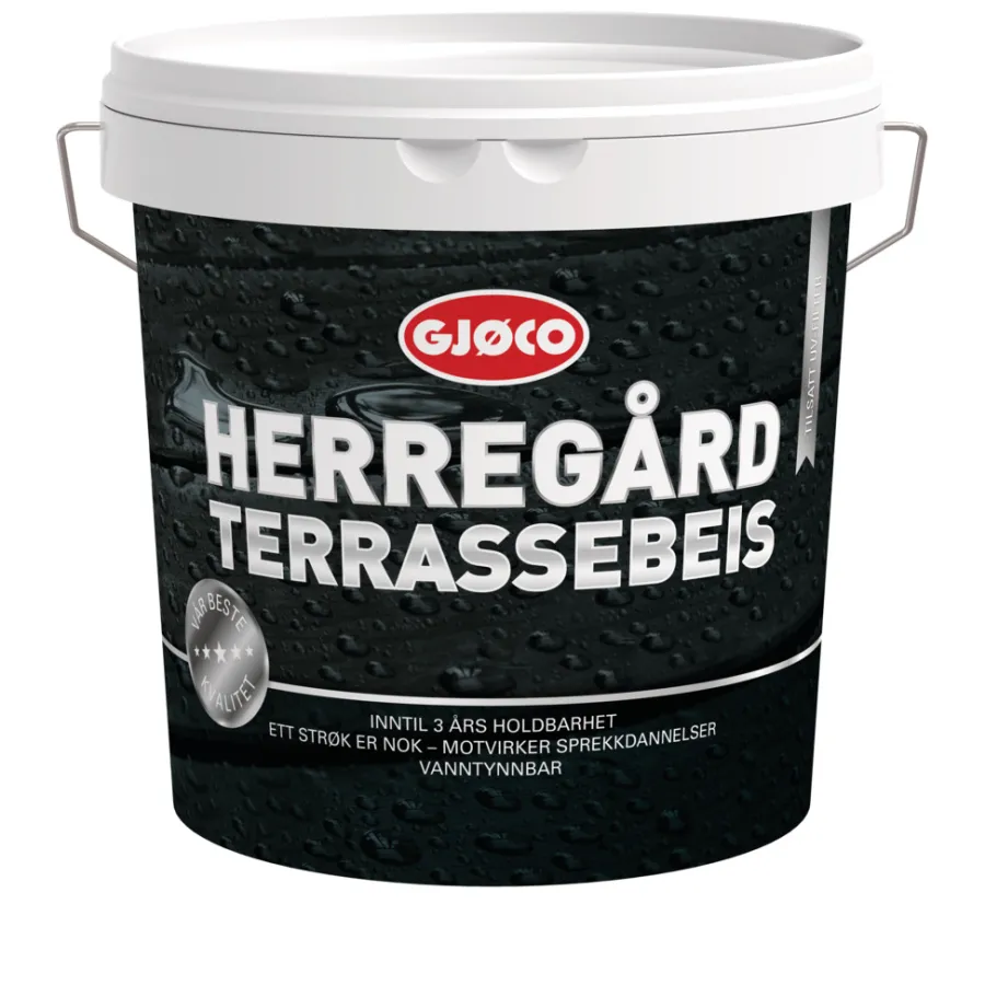Best Gjøco terrassebeis vanntynnet 2,7 liter Fjellgrå