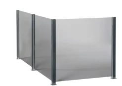 Clearance Glassgjerde Røykfarget 6 mm