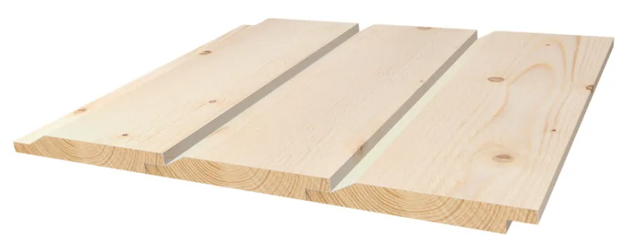 Outlet Moelven Gran 19 x 148 x 4800 mm kledning D-fals 28°