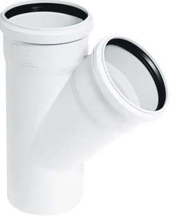 Discount Grenrør hvit PP 50 x 50 x 45 gr