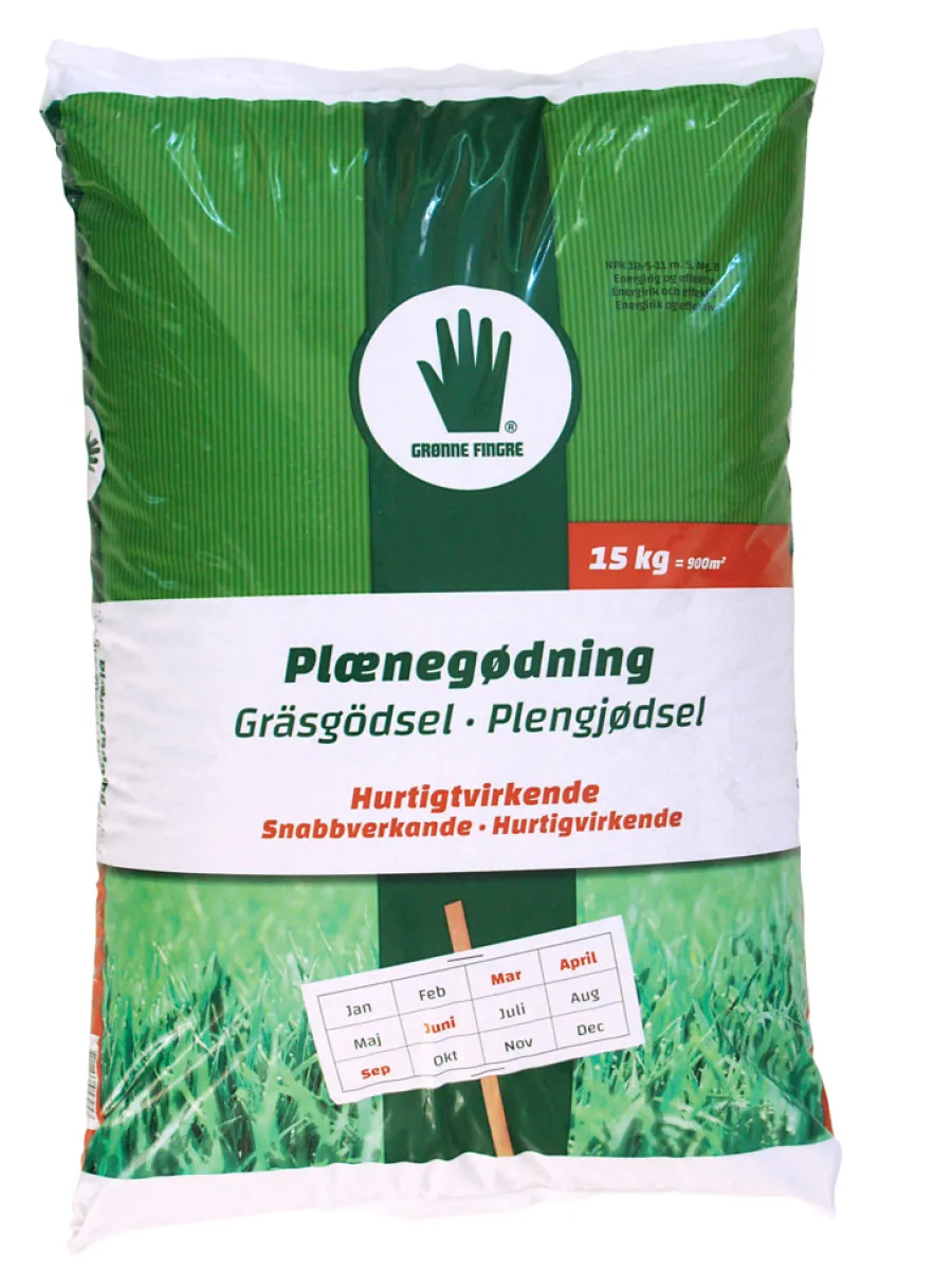 Outlet Grønne Fingre® plengjødsel 15 kg