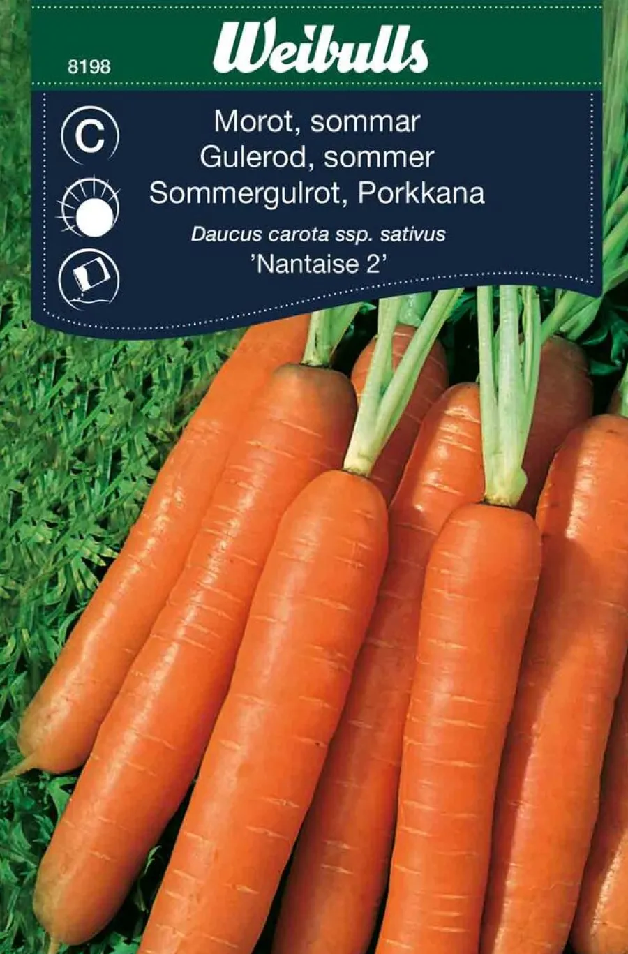 Outlet Weibulls Gulrot, sommer 'Nantaise 2'