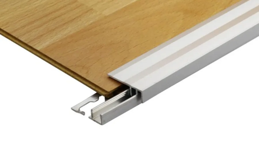 Hot Gulvprofil aluminium - 10 x 30 mm x 0,9 meter