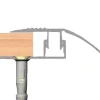 Online Gulvprofil aluminium - 2 x 40 mm x 1,8 meter