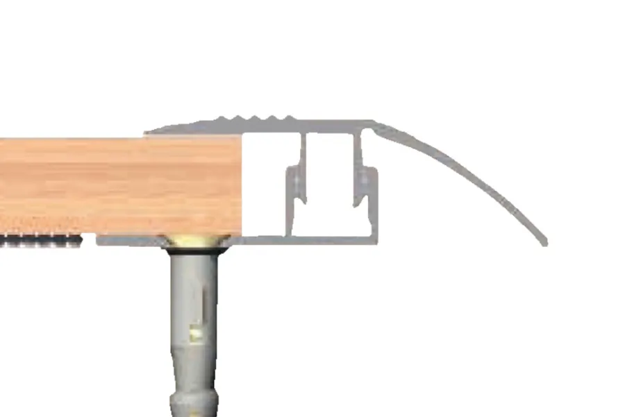 Online Gulvprofil aluminium - 2 x 40 mm x 1,8 meter