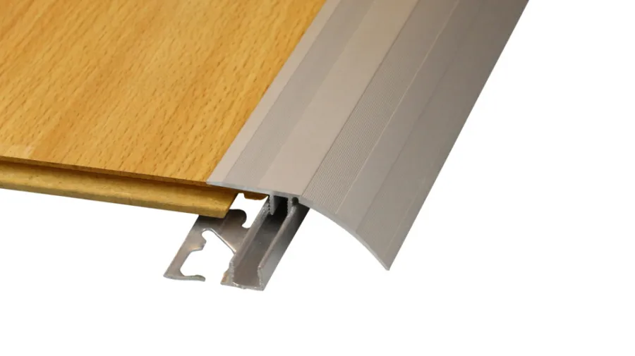 Outlet Gulvprofil topp aluminium - 2 x 52 mm x 0,9 m