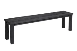 Online Hagebenk 150 x 33 x 42 cm i svart grunnmalt furutre