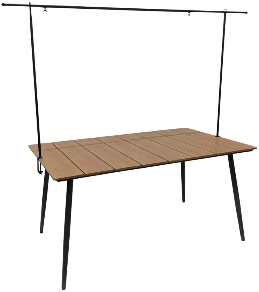 Clearance Sunlife Hagebord Beijing svart/teak 148 x 85 cm - ® Teak/svart