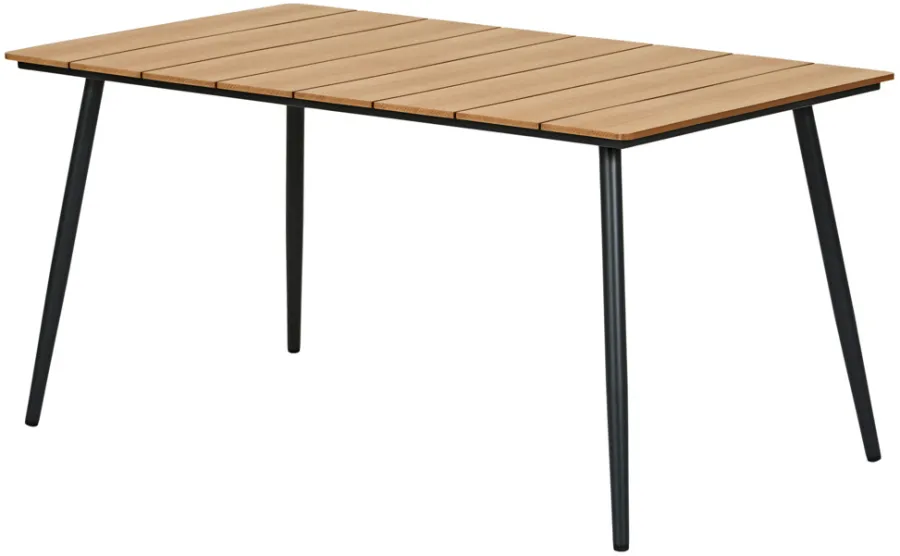Clearance Sunlife Hagebord Beijing svart/teak 148 x 85 cm - ® Teak/svart
