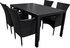 Sunlife Hagebord Havanna 150 x 90 cm i alu/nonwood - ®