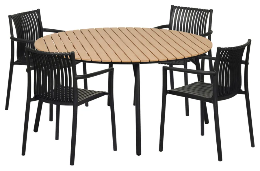 Sale Sunlife Hagebord Nebraska stål/nonwood Ø150 cm - ®