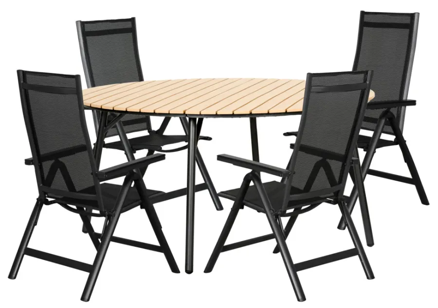 Sale Sunlife Hagebord Nebraska stål/nonwood Ø150 cm - ®