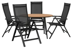 Hot Sunlife Hagestol Kingston 6 posisjoner svart - ®