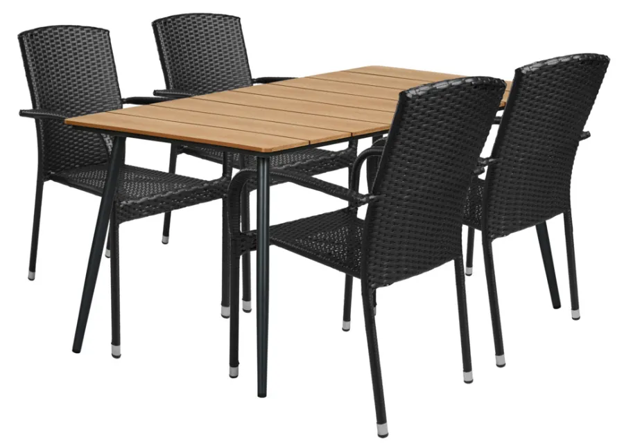 Best Sunlife Hagestol Lissabon rotting/metall - ® Svart