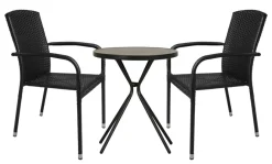 Best Sunlife Hagestol Lissabon rotting/metall - ® Svart