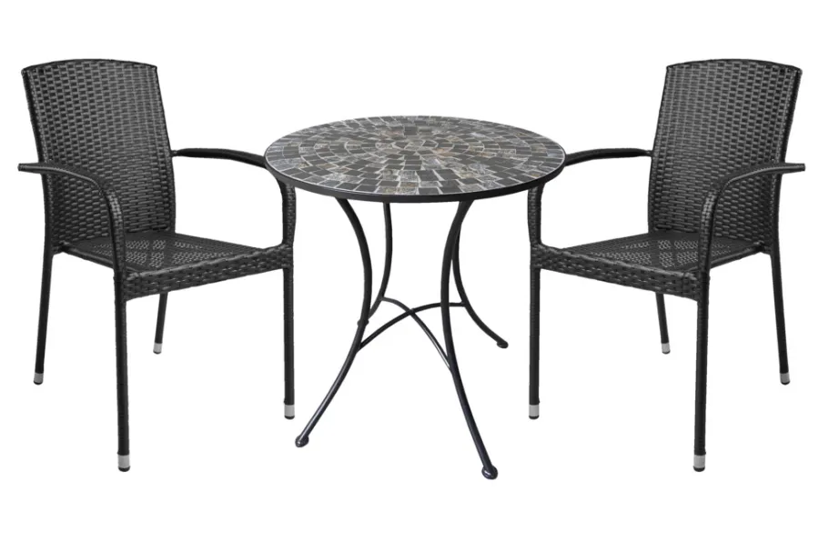 Best Sunlife Hagestol Lissabon rotting/metall - ® Svart
