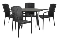 Best Sunlife Hagestol Lissabon rotting/metall - ® Svart