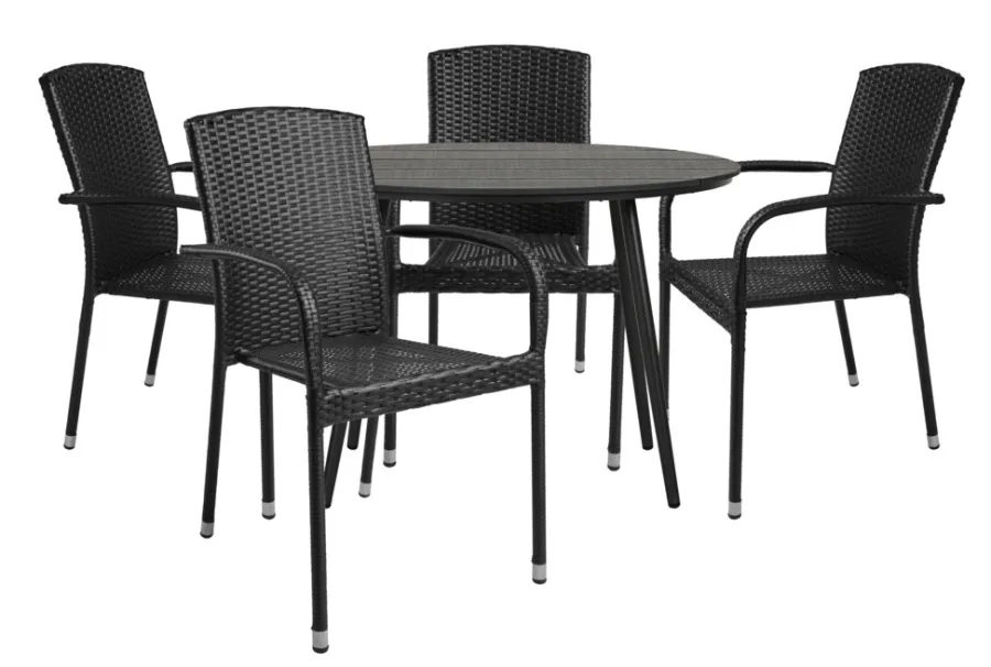 Best Sunlife Hagestol Lissabon rotting/metall - ® Svart