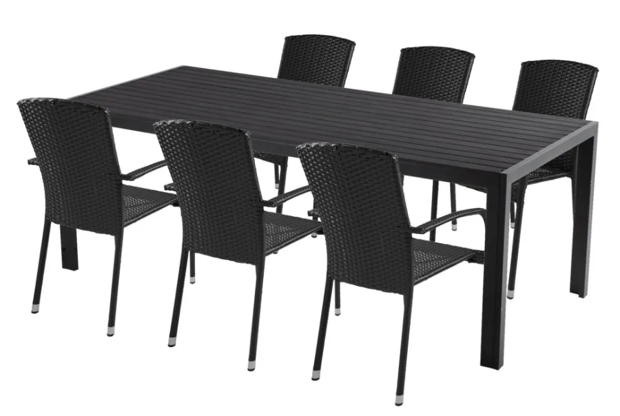 Best Sunlife Hagestol Lissabon rotting/metall - ® Svart
