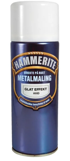 Outlet Hammerite metallmaling glatt 400 ml Hvit