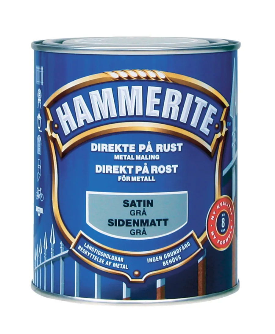 Sale Hammerite metallmaling sateng 750 ml Grå