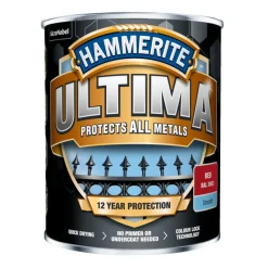 New Hammerite Ultima metallmaling 750 ml Rød