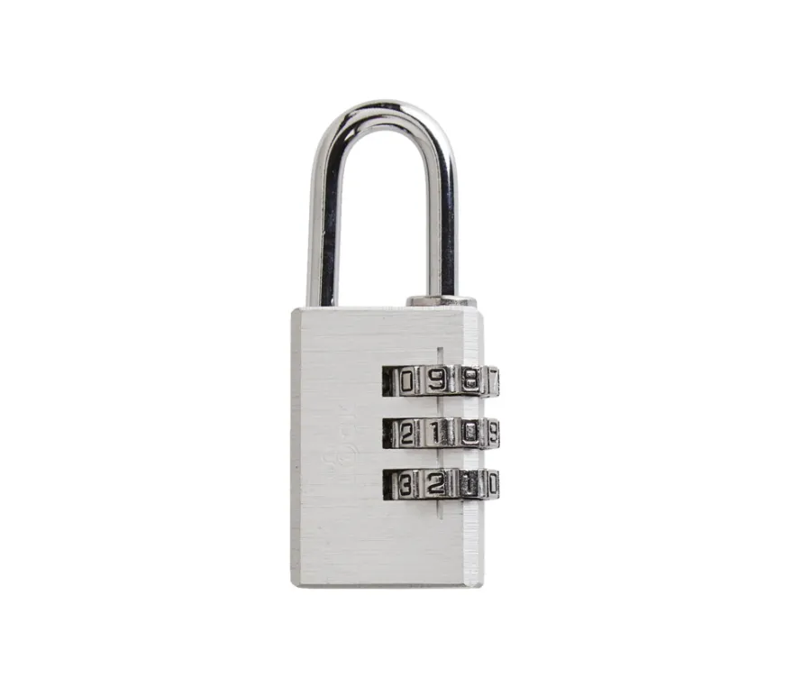 Best The Lock Hengelås m/kode 30 mm aluminium Sølv