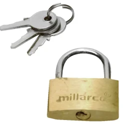 Online Millarco Hengelås m/tre nøkler 30 mm