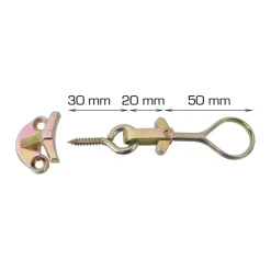 Clearance Home it Hengsel med krok - 2 stk