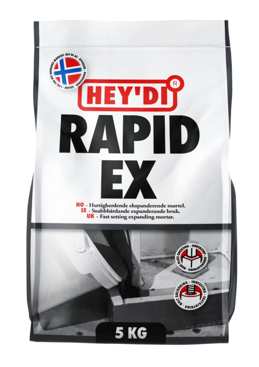 Hey'di Rapix EX mørtel 5 kg