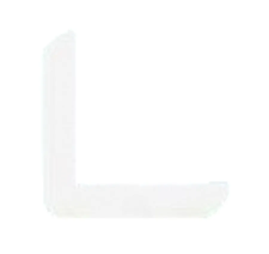 Clearance Hornbaek Hjørnelist plast hvit – 31 x 31 x 3000 mm
