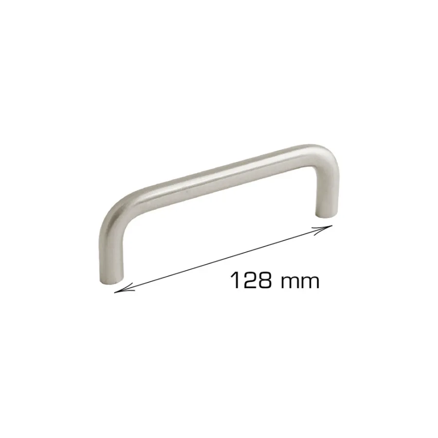 Clearance Home it Håndtak U-form stål 128 mm - 2 stk.