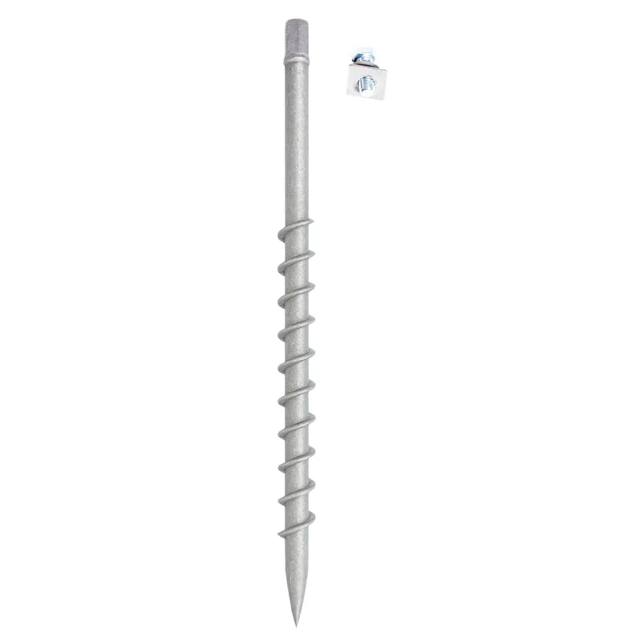 Sale HORTUS jordskrue i galvanisert stål Ø25 x 750 mm