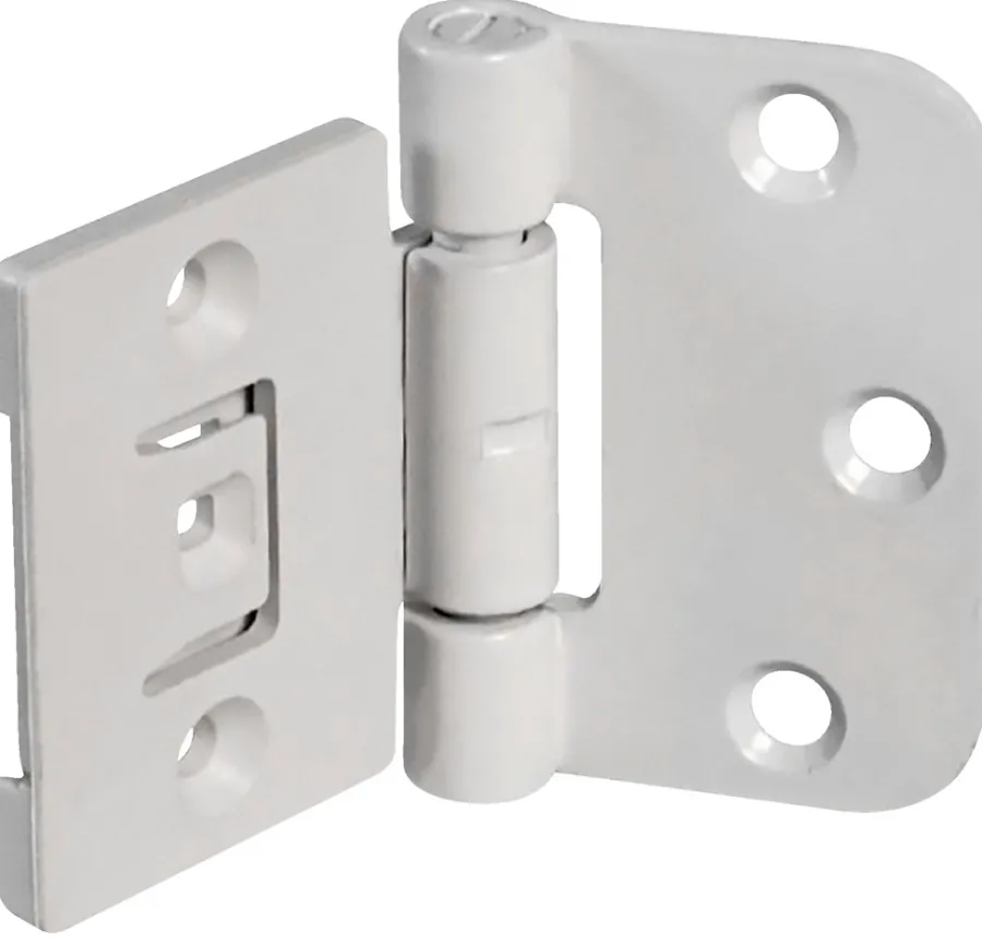 Sale Home it Innstikkshengsel justerbart 40 x 65 mm - 2 stk. Hvit