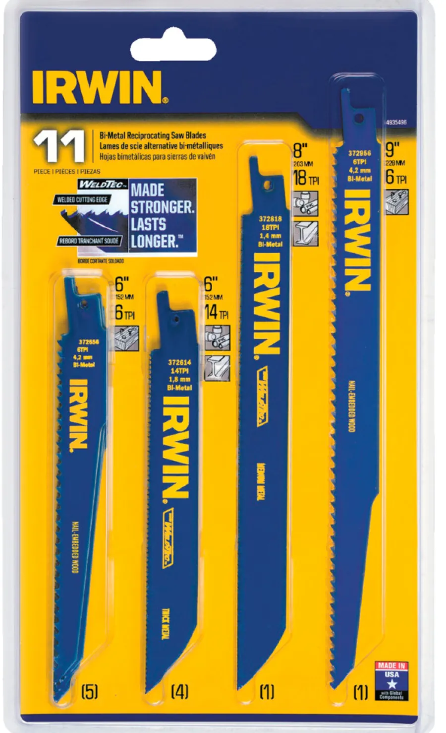 Sale Irwin bajonettsagblader 11 deler