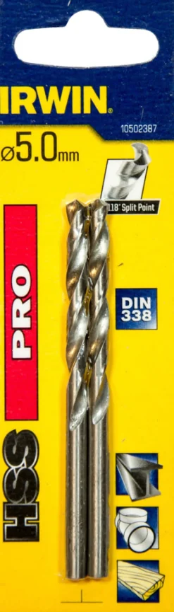 Hot Irwin HSS Pro bor 5 mm 2 stk.