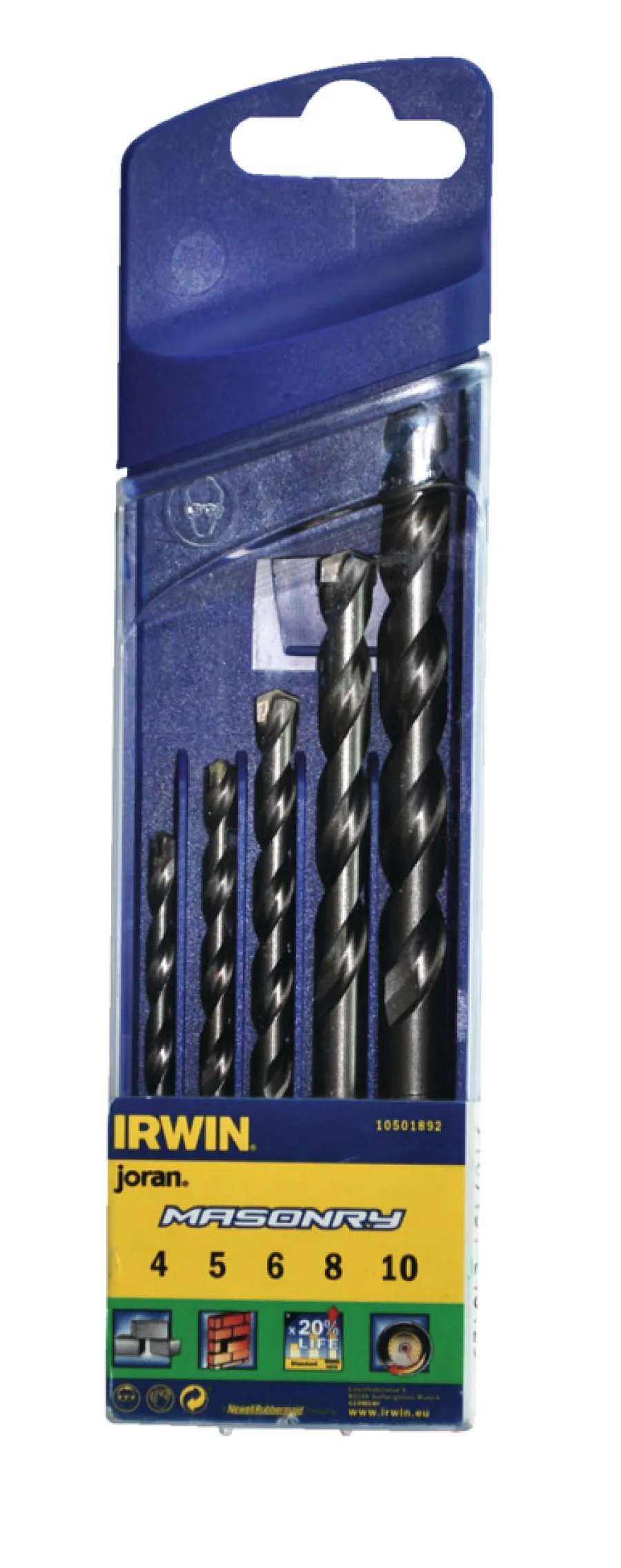 Discount Irwin Masonry borkasett - 5 deler