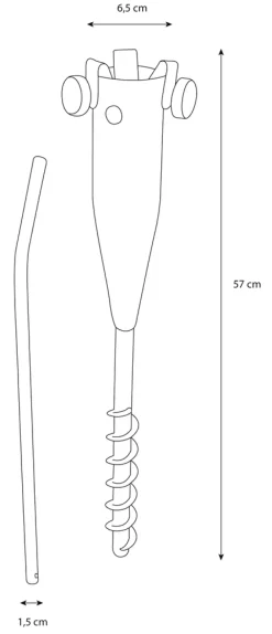 Discount Outfit Jordspyd til parasoll stål 57 cm