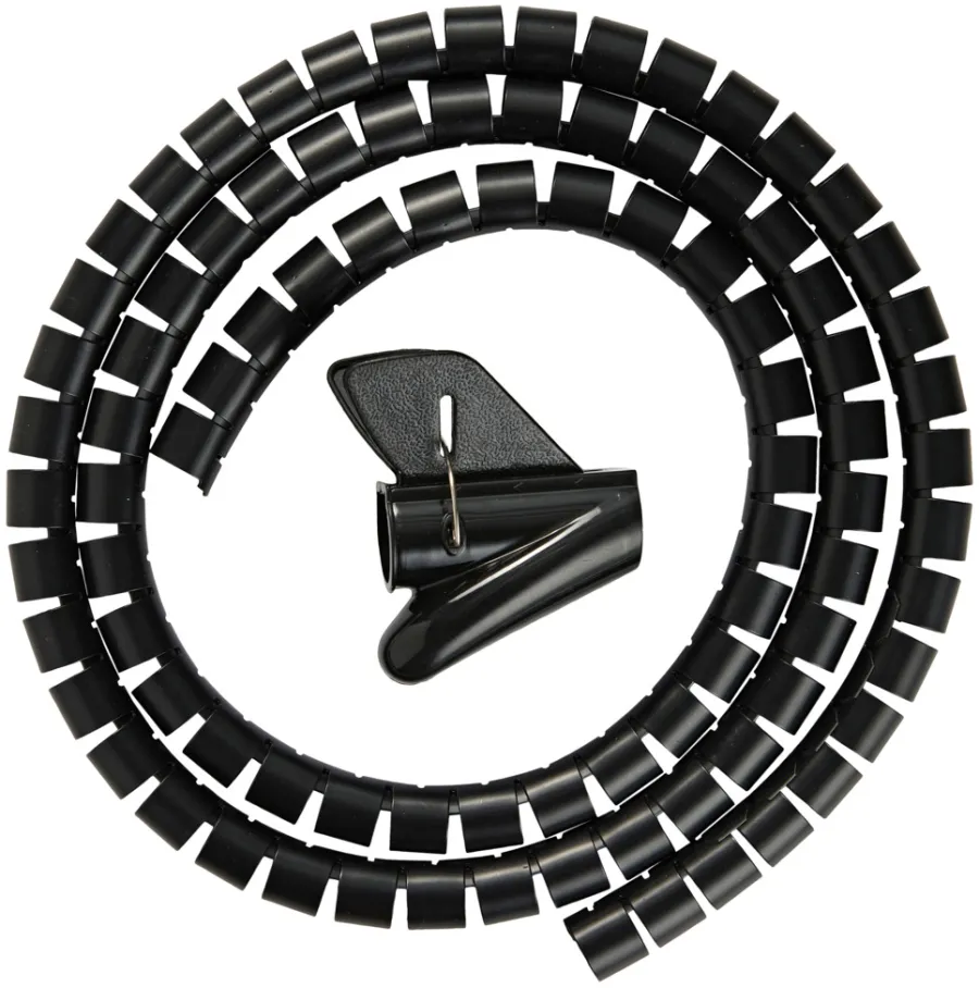 Outlet PRIZE Kabelskjuler Ø 20 mm x 1,5 meter - Svart