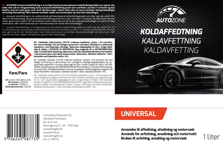 Best Autozone Kaldavfetting 1 liter -