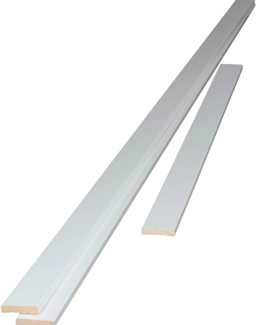 Outlet Rindalslist Karmlist sett 10x58 mm furu slett malt NCS S 0502-Y Bomull