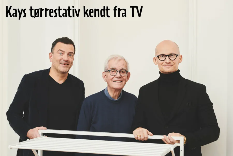 Clearance Kay vegghengt tørkestativ 100 x 61 x 68 cm - svart