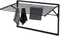 Clearance Kay vegghengt tørkestativ 100 x 61 x 68 cm - svart