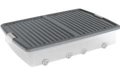 Online Keter bedroller XL m/lokk 55 liter Klar med grått lokk