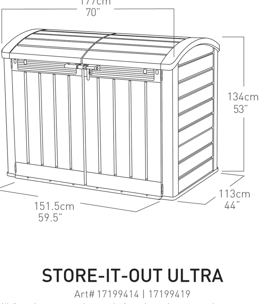 Keter Store-It-Out Ultra oppbevaringsbod 2000 liter