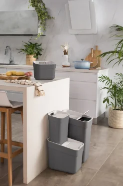 Online Curver Kildesorteringsbøtte Ready to Collect 30 liter Grå