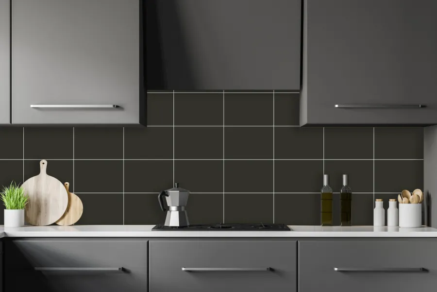 Kitchenline Kjøkkenplate 610 x 610 mm Black Vulcane